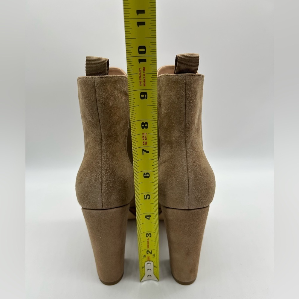 Cole Haan Remi Bootie 100mm Light Whiskey Suede Ankle Boots Women’s 10 B NWB - Picture 9 of 15